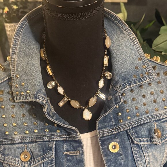 Forever 21 Denim Studded Jacket - Picture 2 of 7